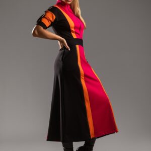 Sukienka - CHROMA VIXEN: SLIDE SUIT SUNSET CLASH BOK