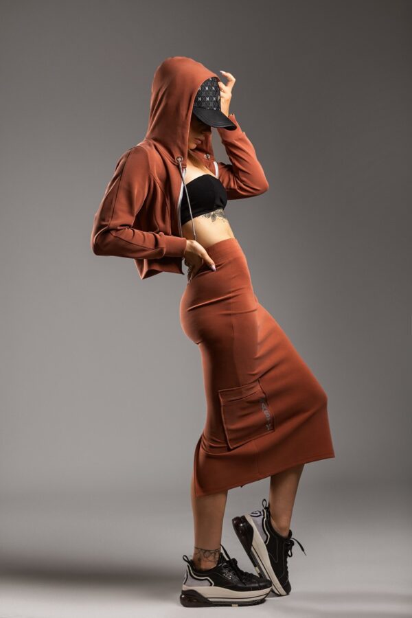 Noble Rust Urban Beauty: Spódnica Drape Urban Beauty: Bluza Hoodie Czapka 1Nasty Crew