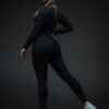 Second Skin Sculpt Jumpsuit Longsleeve Black Czapka z daszkiem 1Nasty: Crew Silver,
