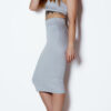 Light Grey, Urban Beauty: Spódnica Rib, Stanik Rib