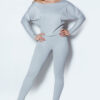 Lite Grey Urban Beauty: Bluza Rib, Getry Rib,